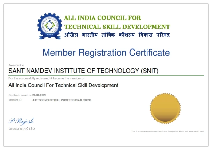 Gallery SANT NAMDEV INSTITUTE OF TECHNOLOGY